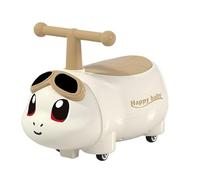 Bicicleta Coche mecedor con Forma de Cacahuete, con música, luz, Rueda silenciosa y antivuelco, Perfecto como Regalo. Juguetes(CAF,No Music)