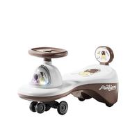 Bicicleta Cochecito Infantil Wiggle Car, con Luces y música, Andador for bebés, for niños y niñas. correpasillos(Bruin,Normal Wheel)