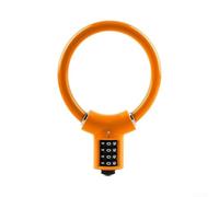 Bicicleta compacta U-Lock para carretera eléctrica para scooters Compact | Grillete de acero endurecido de 12 mm, resistente, núcleo de aleación de zinc, robusta protección antirrobo (naranja)