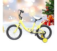 Bicicleta de 16 Pulgadas para Niños WSIKGHU con Estabilizadores Niños Niñas Bicicletas Deportivas para Exteriores Bicicleta Infantil Bicicleta para Niños de 5 a 8 Años (Amarillo)