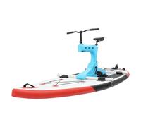 Bicicleta de agua hinchable con tabla de SUP de 300 x 105 cm, capacidad de carga de hasta 100 kg, asiento y manillar ajustables, ligera para deportes acuáticos para mar, río y parque acuático