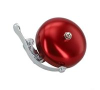 Bicicleta de aleación de aluminio para bicicletas plegables de carretera de montaña, para mini anillo de manillar retro alarma para bocina 90-100 dB, rojo (rojo)