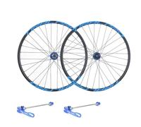 Bicicleta De Carretera 700c Juego De Ruedas Freno De Disco QR Llanta De Aleación De Aluminio 8/9/10/11 Velocidad 32H Ruedas De Grava Delanteras Y Traseras(Blue)