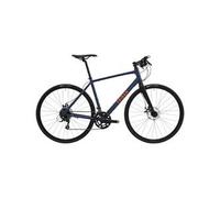 Bicicleta de carretera aluminio manillar plano freno de disco Triban RC 120 azul M