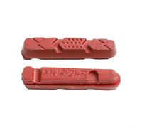 Bicicleta de carretera C freno para freno V para pastillas 1 par adecuado para llantas de carbono goma y material abrasivo para bajo ruido y larga vida útil (rojo)