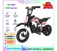Bicicleta de cross eléctrica RCB de 36 V, motocicleta para niños de 350 W, hasta 25 km/h y 16 km de largo alcance, motocicleta con modos de 3 velocidades para niños de 4 años o más Green