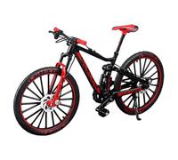 Bicicleta de Dedo Bicicletas de Dedo clásicas de aleación Retro colección de Juguetes de Carreras Juguete de simulación de Mini Bicicleta de montaña Realista para Adornos de Oficina en casa Rojo