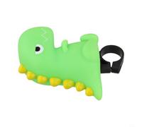 Bicicleta de dinosaurio para bocina, aire fuerte con diseño de dibujos animados para niños, bicicleta de equilibrio y scooter, accesorio de seguridad para ciclismo, color verde