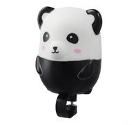 Bicicleta de equilibrio de dinosaurio y scooter, linda silicona de dibujos animados con sonido súper fuerte, se adapta a manillares de 2,2 cm, divertido accesorio de seguridad para niños (Panda)