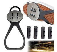 Bicicleta de fricción Chispa Herramienta Almohadillas, Moto, monopatín Accesorios, Freno de pie Chispa de presión Deslizante Cubiertas de Zapatos de Ciclismo (1*Fundas de Zapatos + 4*Pedernal)