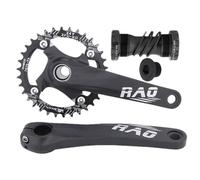 Bicicleta de montaña Bielas | 170mm Hollow Integrado Plato,Plato ligero de aleación de aluminio, diseño ancho estrecho para viajes de carretera Bicicletas de montaña