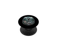 Bicicleta de Montaña Camino Bosque Montañas Cicl PopSockets PopGrip Adhesivo