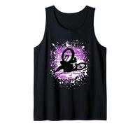 Bicicleta de montaña Chica Gran Salto con Color púrpura Camiseta sin Mangas