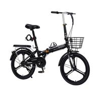 Bicicleta De MontañA De 16/20/22 Pulgadas,Bicicleta EstáTica,Bicicletas De Una Sola Velocidad,Frenos V-Brake,Altura Ajustable,Adecuada Para Hombres Y Mujeres Black 20in