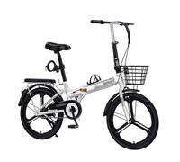 Bicicleta De MontañA De 16/20/22 Pulgadas,Bicicleta EstáTica,Bicicletas De Una Sola Velocidad,Frenos V-Brake,Altura Ajustable,Adecuada Para Hombres Y Mujeres White 22in