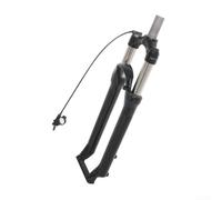 Bicicleta de montaña delantera de aleación de aluminio, horquilla, con bloqueo hidráulico, suspensión de resorte de aceite de 26 pulgadas, rojo, azul y gris, para piezas de senderismo (29 pulgadas