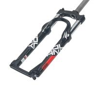 Bicicleta de montaña Horquilla delantera 24 pulgadas recorrido 100 mm bicicleta de montaña suspensión neumática horquilla de suspensión manual de bloqueo bici 1~1/8 tubo recto QR 9 mm