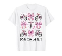 Bicicleta de montaña MTB Bicicleta de montaña Coqueta Ride Like A Girl Camiseta