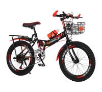 Bicicleta De Montaña Plegable De 18/20/22/24 Pulgadas, 7 Velocidades, Cuadro De Acero De Alto Carbono, para Estudiantes A,24 Inch