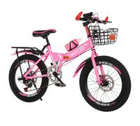 Bicicleta De Montaña Plegable De 18/20/22/24 Pulgadas, con Cuadro De Acero De Alto Carbono, para Estudiantes, 7 Velocidades C,18 Inch