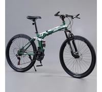 Bicicleta De Montaña Plegable De 26 Pulgadas, Ligera Y con Amortiguación, con Ruedas De Radios De Acero Al Carbono para Adultos, Ideal para Acampar Al Aire Libre. C,30speed