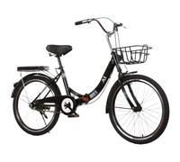Bicicleta De Montaña Plegable para Adultos, Cuadro De Acero Al Carbono De 20/22/24/26 Pulgadas con Amortiguación, Ideal para Desplazamientos Urbanos. B,22 Inch