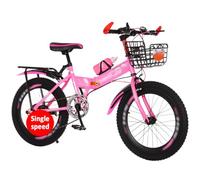 Bicicleta De Montaña Plegable para Estudiantes De 18, 20, 22 Y 24 Pulgadas, con Cuadro De Acero De Alto Carbono Y Altura Ajustable C,18 Inch