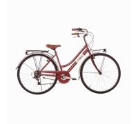 Bicicleta de paseo Airbici ALLURE Lady - 6 Velocidades, Ruedas 700C Rosso Cuore di Dama