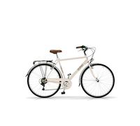 Bicicleta de paseo Airbici ALLURE Man- 6 Velocidades, Ruedas 700C Beige Capuccino