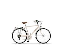 Bicicleta de paseo Airbici ALLURE Man- 6 Velocidades, Ruedas 700C Beige Capuccino 50