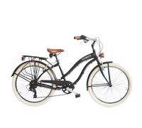 Bicicleta de paseo Airbici CRUISER Lady- 6 Velocidades, Ruedas 26" Negro Mate