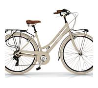 Bicicleta de Paseo Airbici ELEGANCE Lady- 18 Velocidades, Ruedas 28" 50 Beige Capuccino