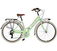 Bicicleta de Paseo Airbici ELEGANCE Lady- 18 Velocidades, Ruedas 28" Verde Giuletta