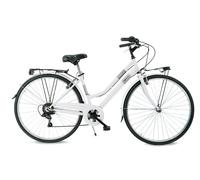 Bicicleta de Paseo Airbici FUSION Lady- 6 Velocidades, Ruedas 28" Blanco Helado