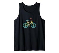 Bicicleta de Signo de Paz con neumáticos Groovy para Ciclistas Felices Camiseta sin Mangas