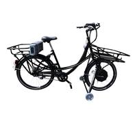Bicicleta de transporte E01 con frenos de disco delante y detrás