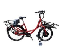 Bicicleta de transporte E01 con frenos de disco delante y detrás