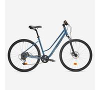 Bicicleta de trekking cuadro bajo Riverside 500 LF azul tormenta M