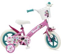 Bicicleta Disney Minnie 12 Pulgadas Ruedas Niña Con Rueditas Bici 3 4 5 Años