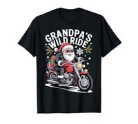 Bicicleta Divertida de Papá Noel para Motociclista, diseño de Abuelo Camiseta