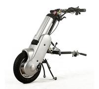 Bicicleta eléctrica de 12 pulgadas, silla de ruedas delantera, silla de ruedas deportiva, cabeza de conductor, accesorios manuales para silla de ruedas, remolque (B Connectbothsides)