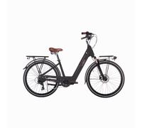 Bicicleta eléctrica de Ciudad Airbici E-Classic, Motor 250W , Potencia 504W. Negro Pólvora de Cafe 28"