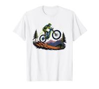 Bicicleta Electrica De Montana Sendero del Bosque Ciclista Camiseta