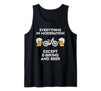 Bicicleta eléctrica Divertida de la E-Bici eléctrica del Motorista de MTB y de la Cerveza Camiseta sin Mangas