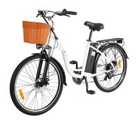 Bicicleta eléctrica DYU C6 Motor de 350 W Velocidad máxima 25 km/h 36 V 12,5 AH Autonomía máxima 70 km C6 blanco