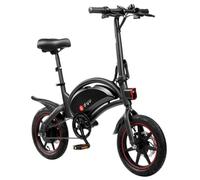 Bicicleta eléctrica DYU D3F Motor 250W 36V Batería 10Ah Plegable 14" Negro