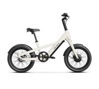 Bicicleta eléctrica Heybike compacta de la CE Blanco Mantecoso Con portaequipajes trasero