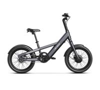 Bicicleta eléctrica Heybike compacta de la CE Gris Espacial Con portaequipajes trasero y cesta trasera