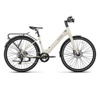 Bicicleta eléctrica Heybike EC 1-ST Blanco mantecoso Con Bolsa negra para 155 - 185 cm