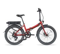 Bicicleta eléctrica Legend Siena 24" plegable batería 13 Ah frenos hidráulicos rojo